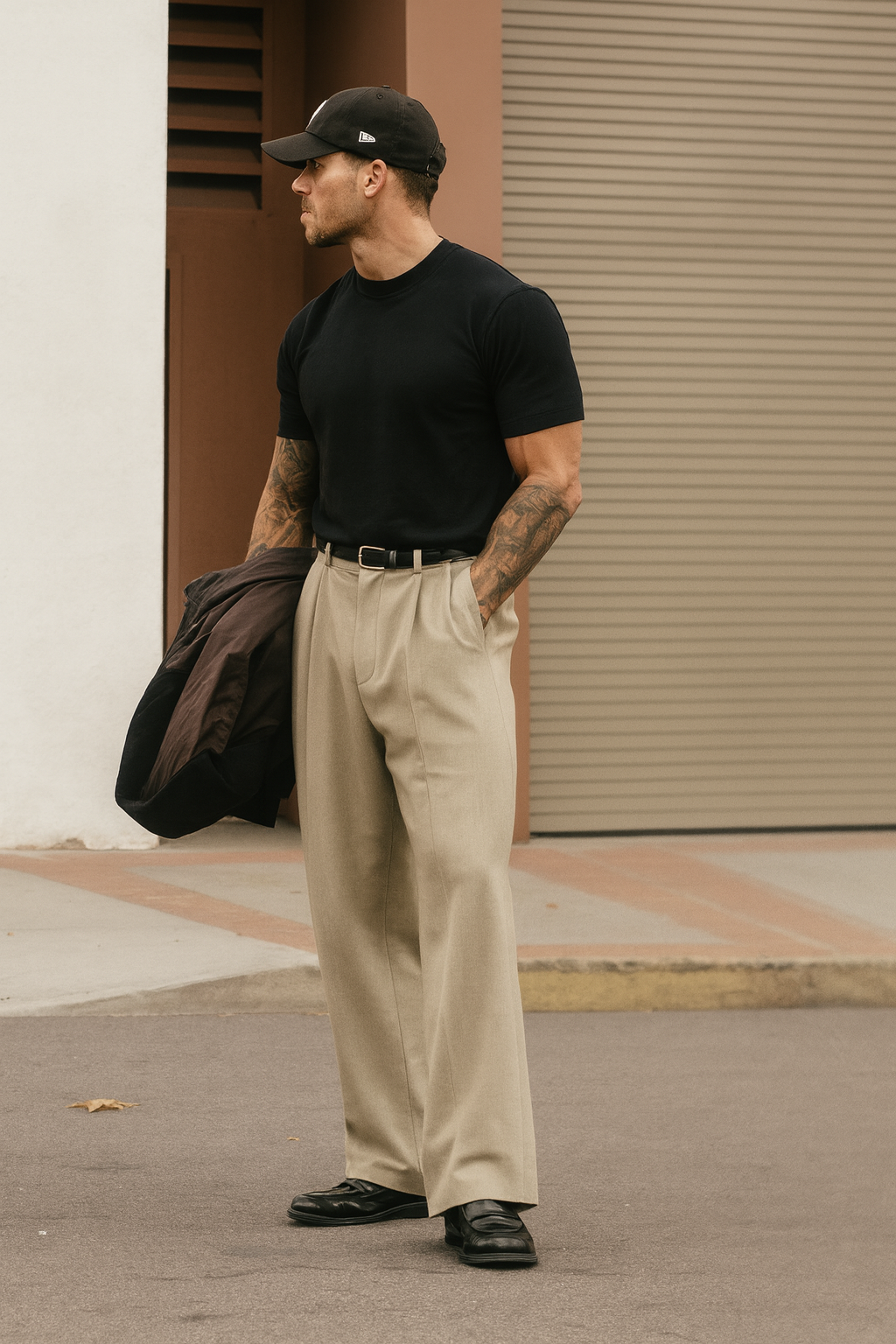 Black Knitted T-shirt